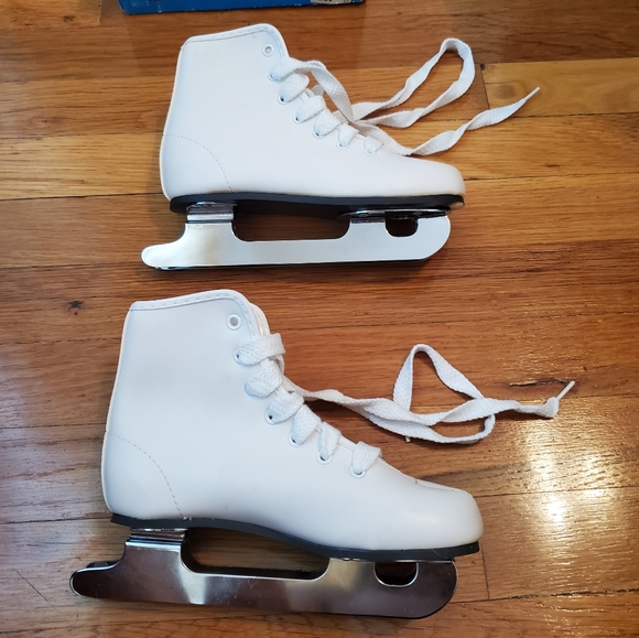 Brookfield Firstee Kids Ice Skates‎ with Two Blade Runners White Size 13J - Picture 6 of 10